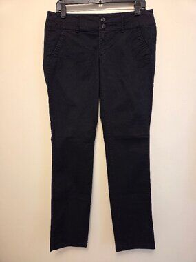 American Eagle Outfitters Women’s Skinny Stretch Khaki Pants, Onyx Black - 8R